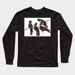 Bushfire black cockatoos Long Sleeve T-Shirt